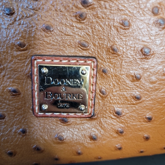 Dooney & Bourke Ostrich Satchel Bag - Picture 2 of 7